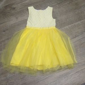 White and yellow 5T Gymboree dress